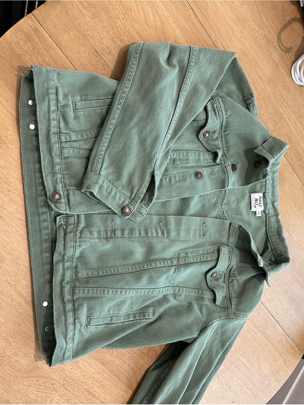 Princess Polly Olive Green Denim Jacket